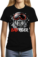 Tee-Shirt Femme Un rider chien pas facile