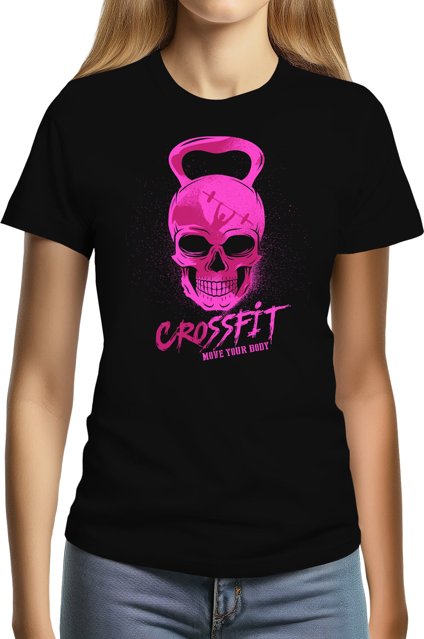 Tee-Shirt Femme Crossfit fluo
