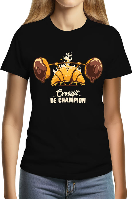 Tee-Shirt Femme Champion des petits dejeuners