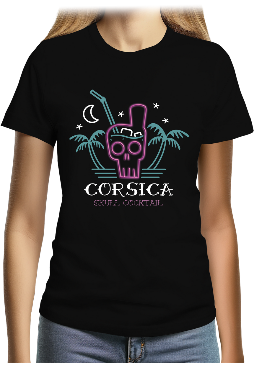 T-Shirt Femme Cocktail alcool Corse