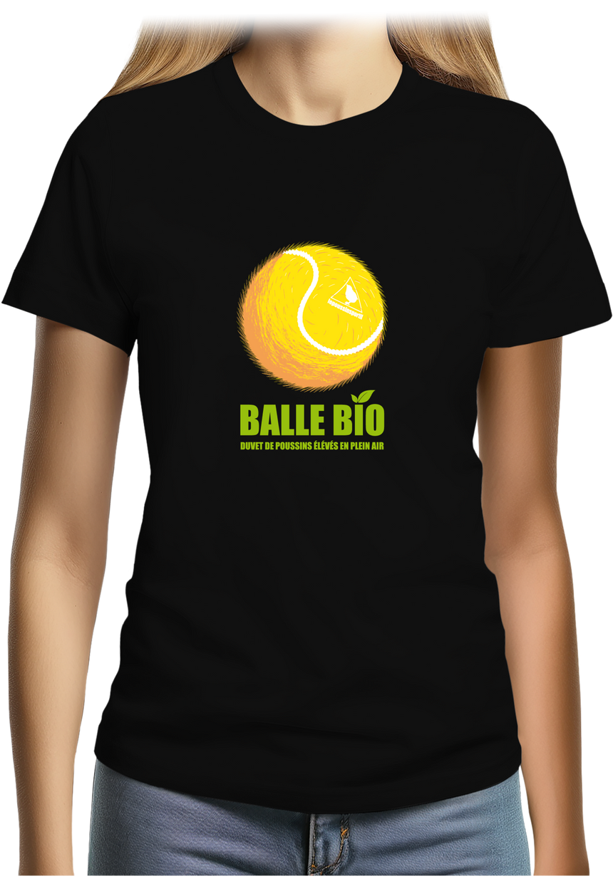 T-Shirt Femme Balle de tennis BIO