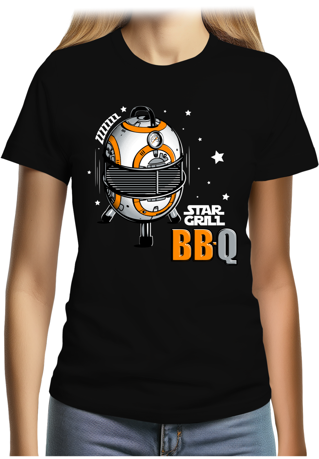 T-Shirt Femme BBQ Wars le retour de star grill