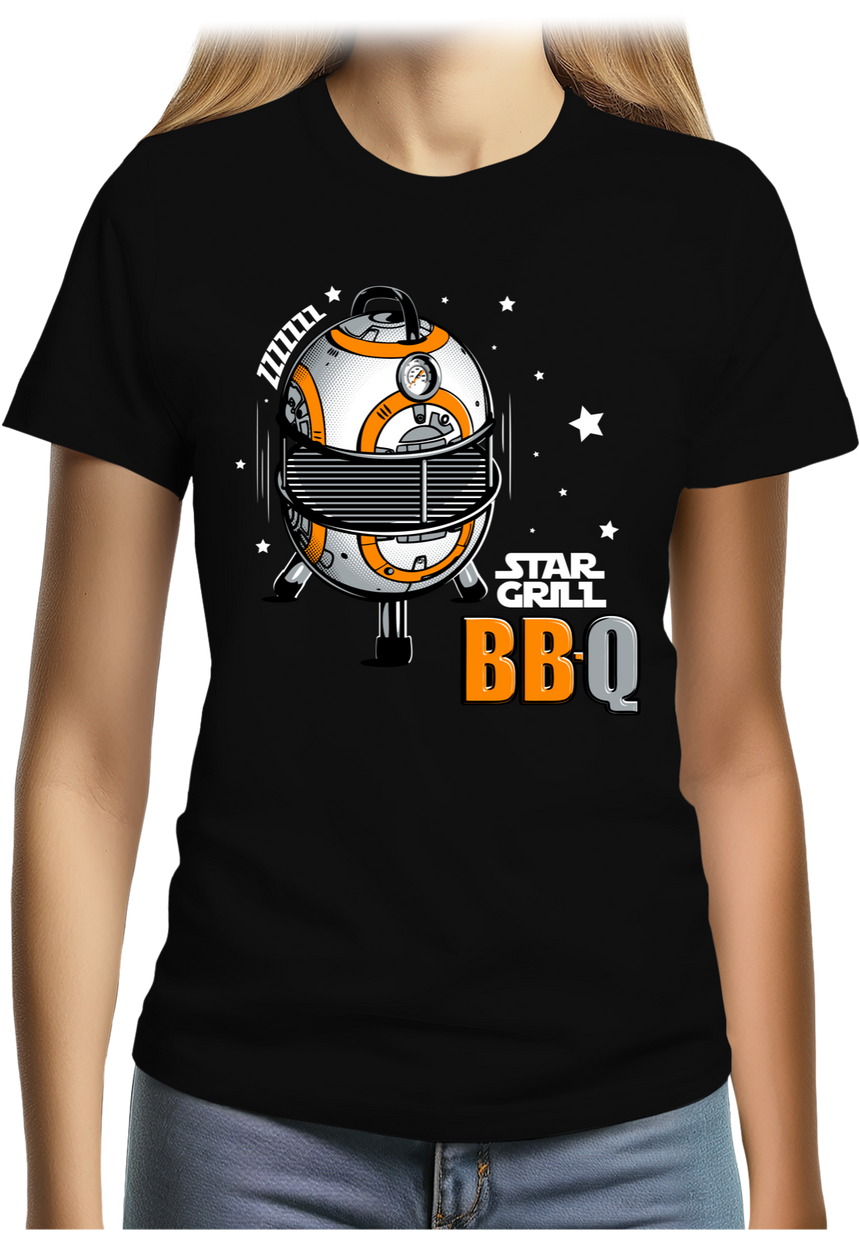T-Shirt Femme BBQ Wars le retour de star grill
