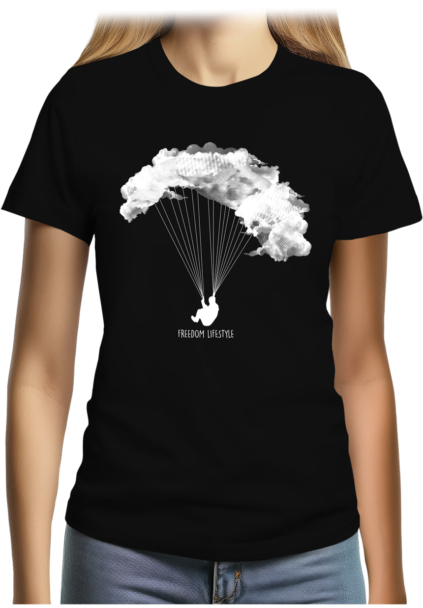 T-Shirt Femme Freedom Lifestyle en parapente