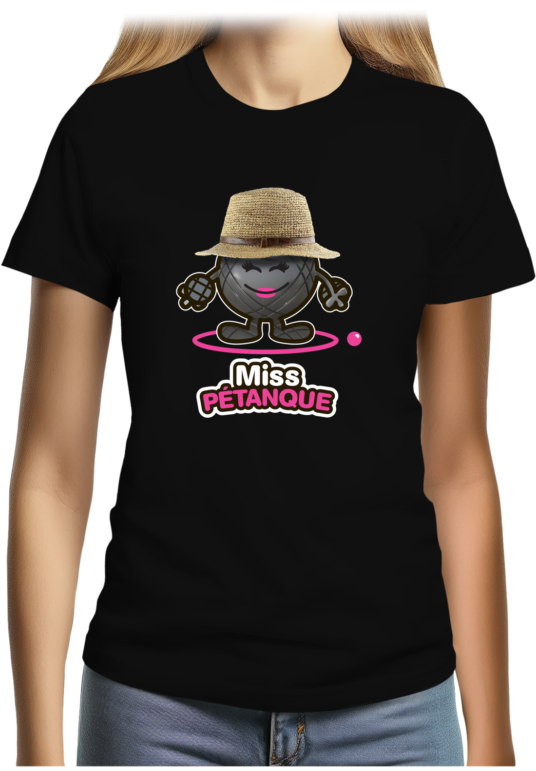 T-Shirt Femme Miss pétanque