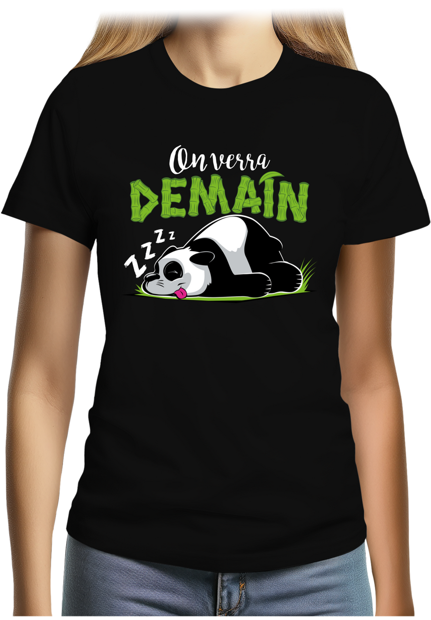 T-Shirt Femme On verra demain