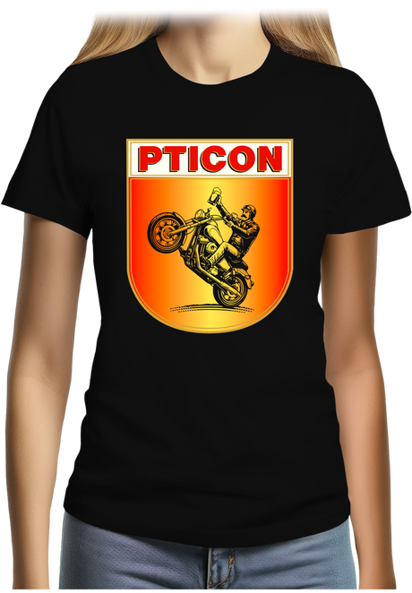 T-Shirt Femme Pticon la bière des motards fou