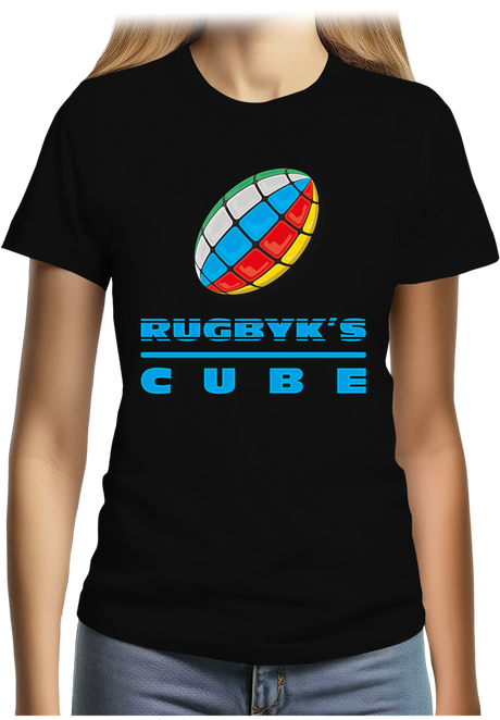 T-Shirt Femme Rugby cube