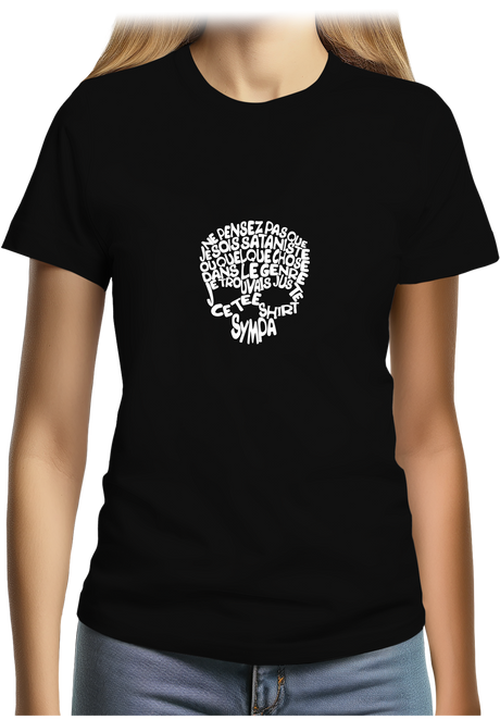 T-Shirt Femme Subliminable tête de mort