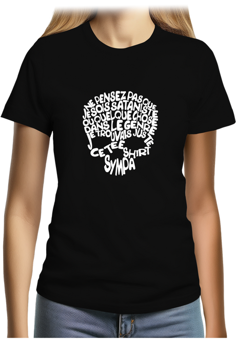 T-Shirt Femme Subliminable tête de mort