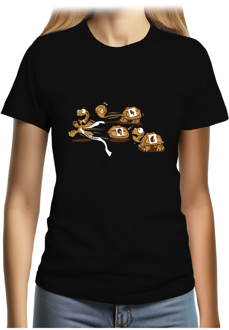 T-Shirt Femme Course de tortues