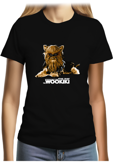 T-Shirt Femme Star ouaf, the Wookiki le chien