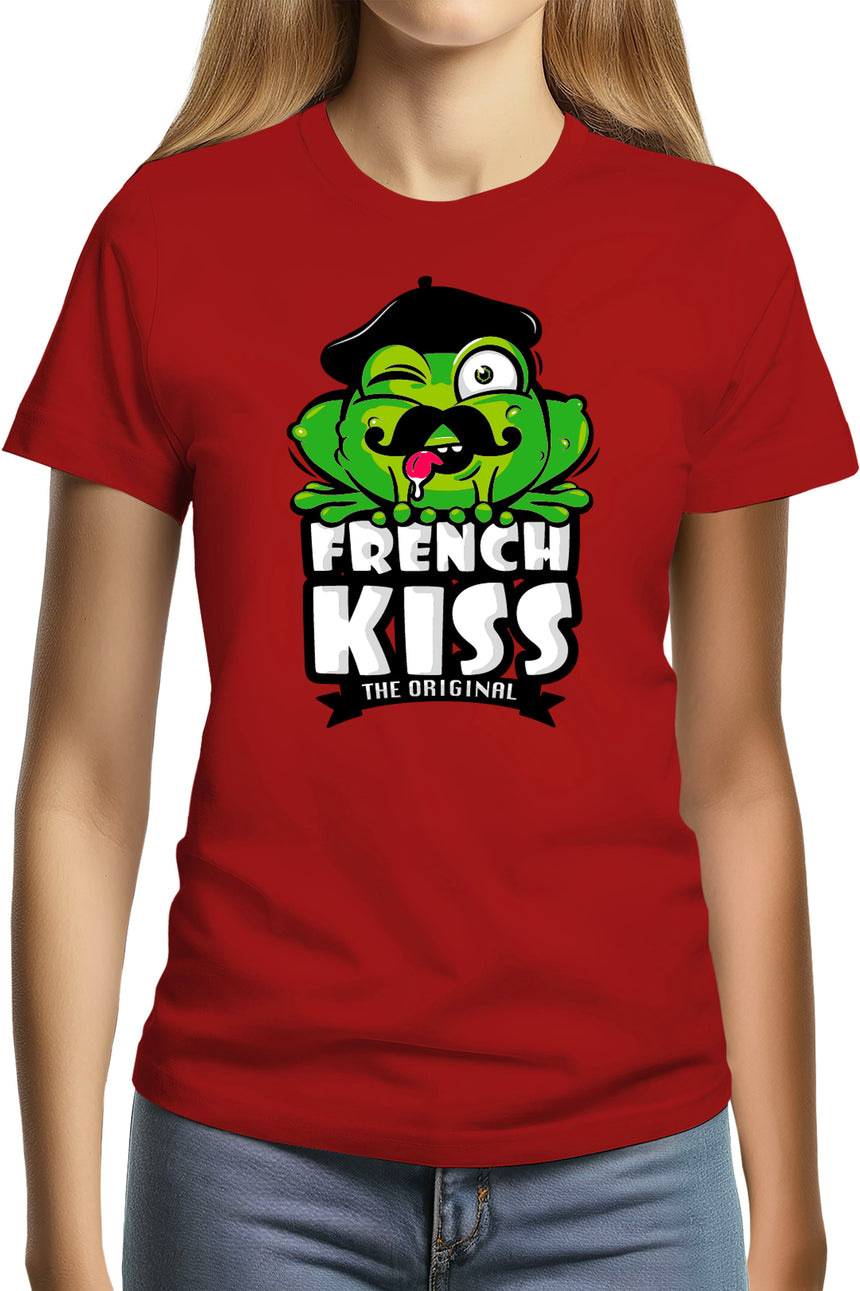 T-Shirt Femme French kiss la grenouille