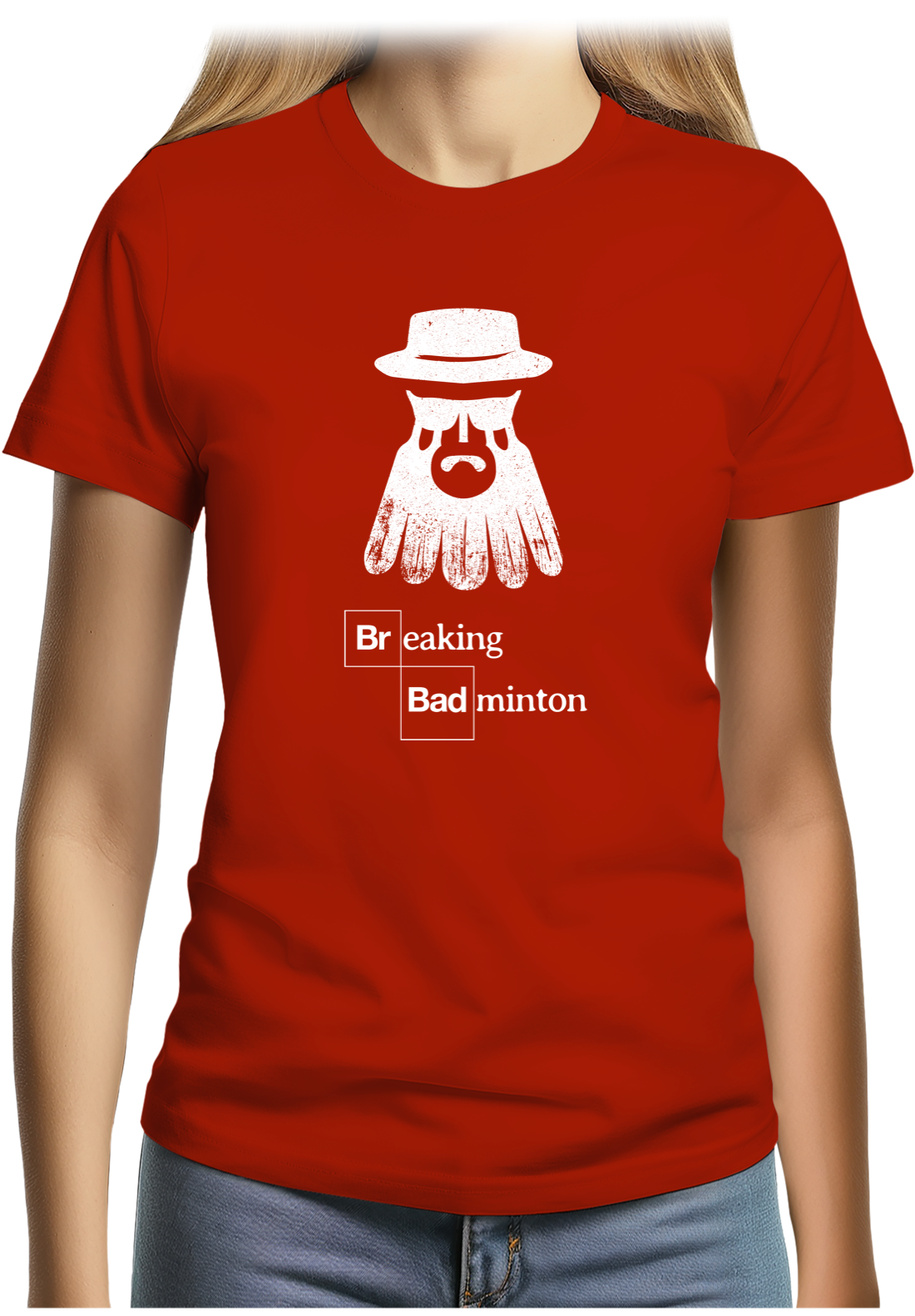 T-Shirt Femme Breaking Badminton