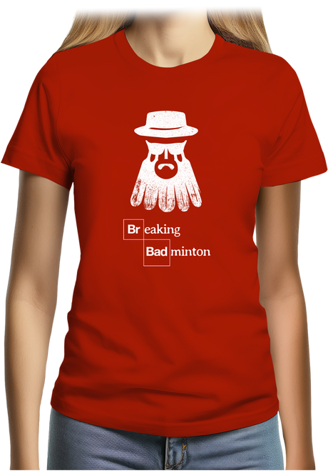 T-Shirt Femme Breaking Badminton