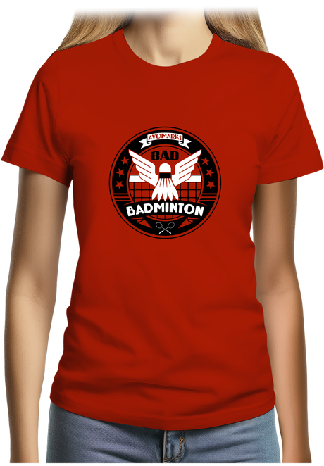 T-Shirt Femme Bad badminton university