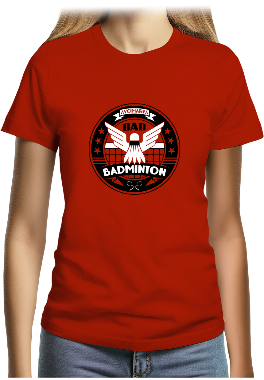 T-Shirt Femme Bad badminton university