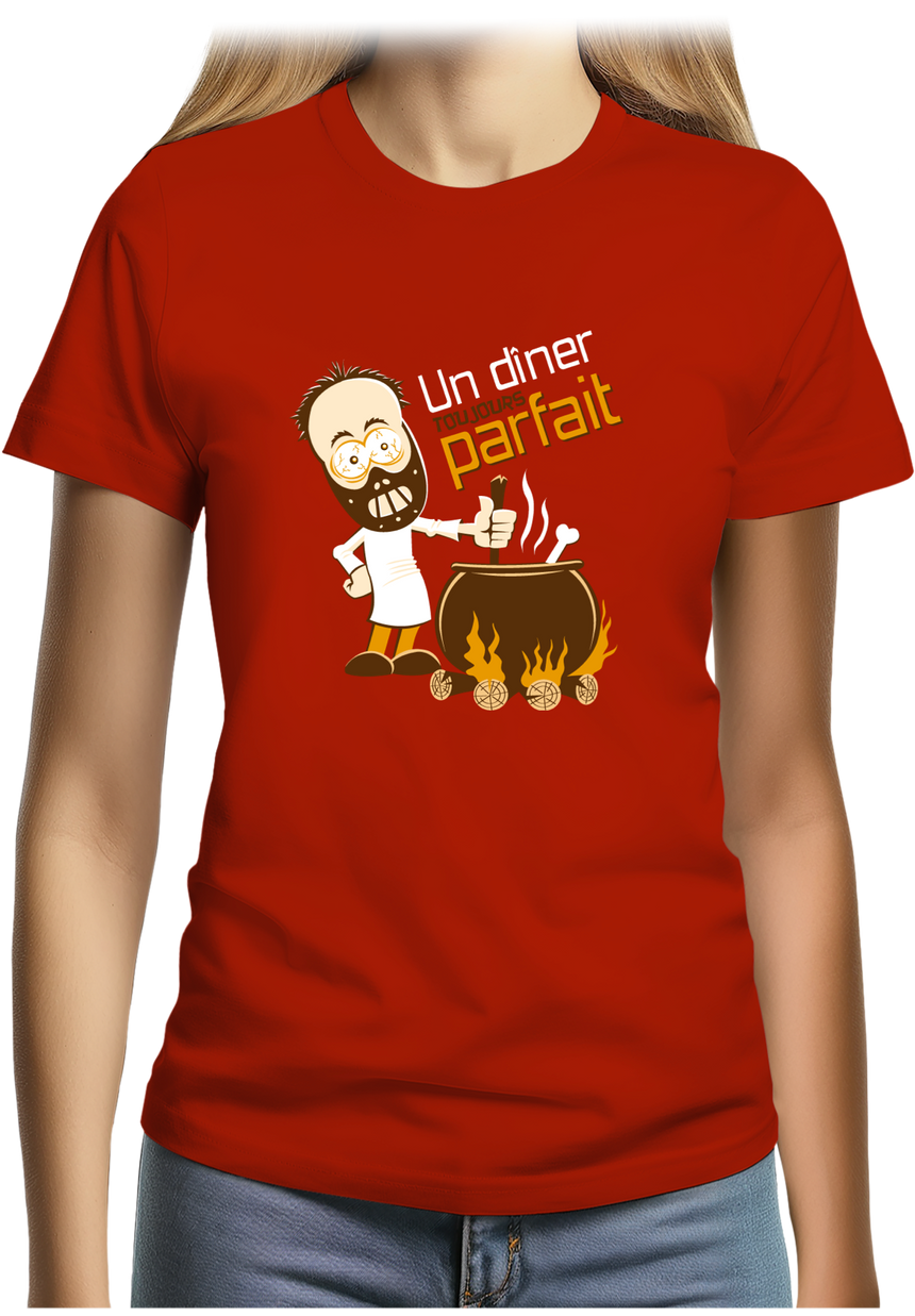 T-Shirt Femme Un Diner Toujours Parfait