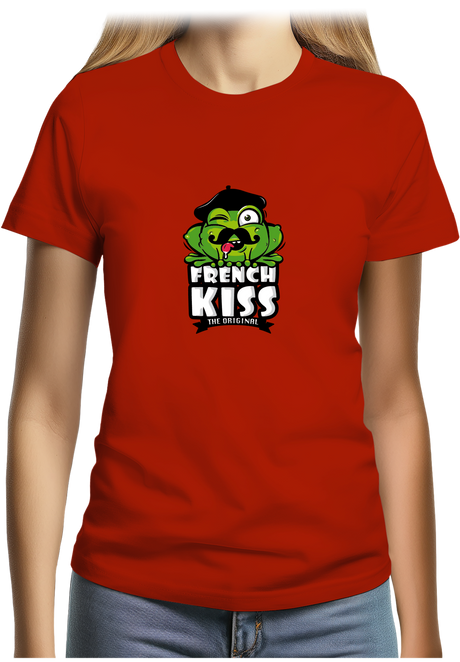 T-Shirt Femme French kiss la grenouille
