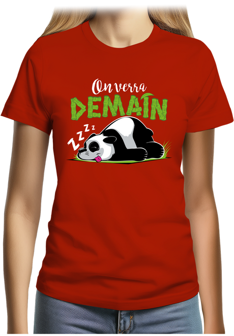 T-Shirt Femme On verra demain