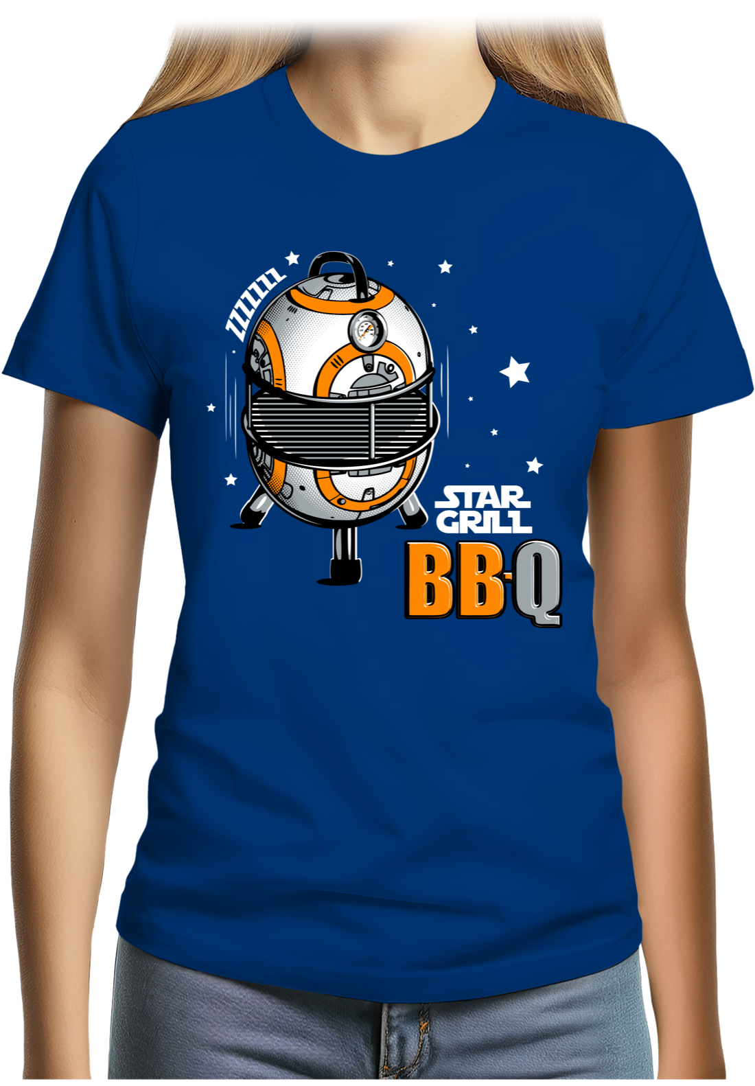 T-Shirt Femme BBQ Wars le retour de star grill