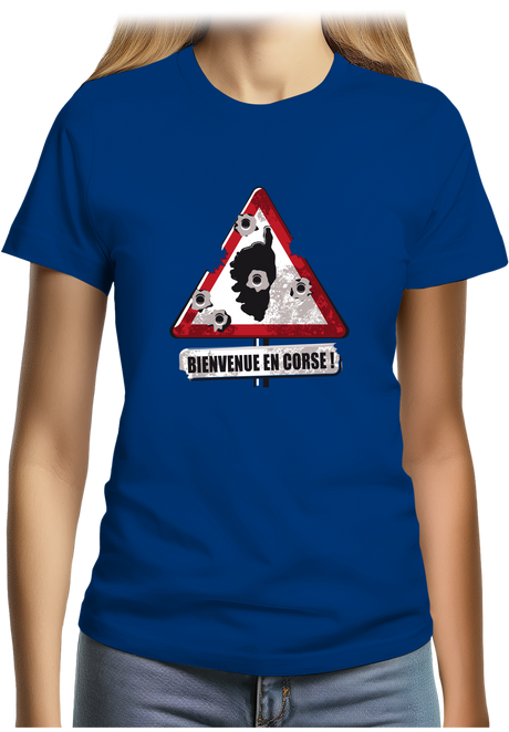 T-Shirt Femme Bienvenue en Corse !