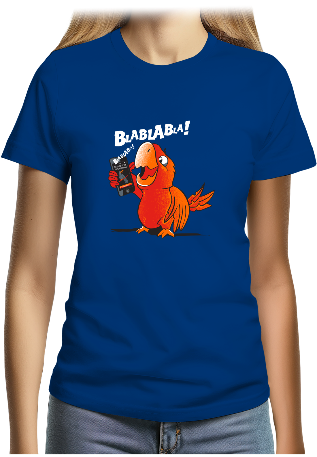 T-Shirt Femme Blablabla le Perroquet