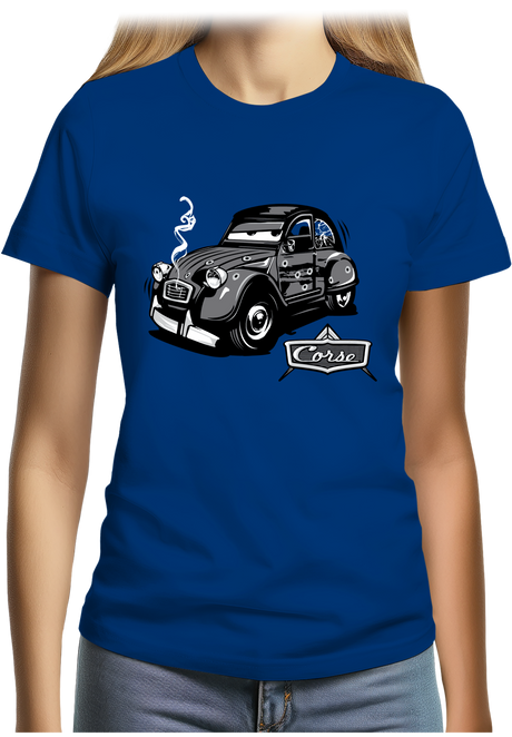 T-Shirt Femme Voiture 2CV made in Corse