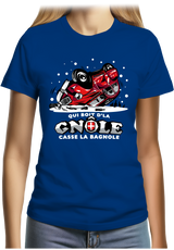 T-Shirt Femme Deuch qui boit la gnôle casse la bagnole