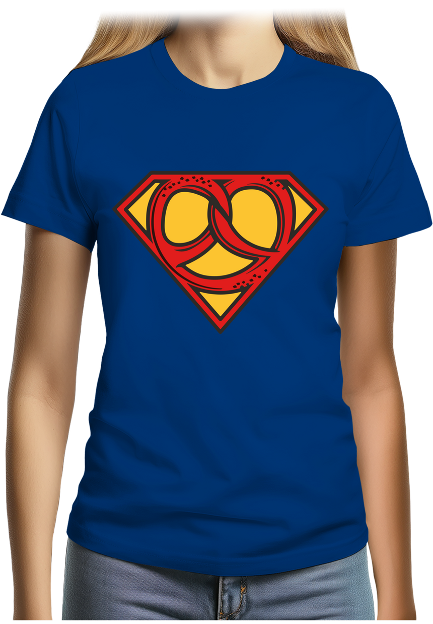 T-Shirt Femme Super héros Alsacien