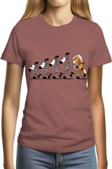 T-Shirt Femme Fin De Cavale zèbre et cheval