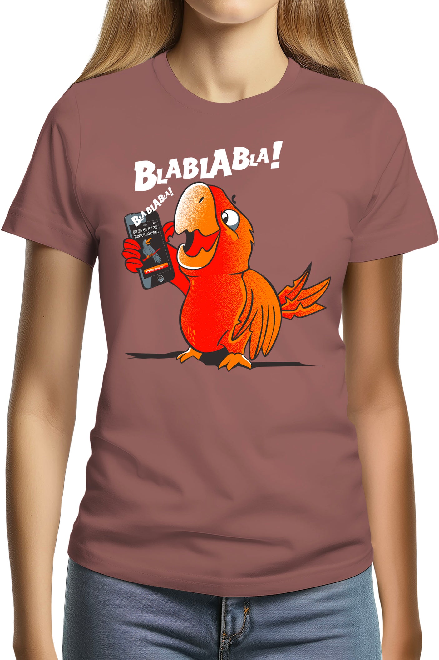 Tee-Shirt Femme Blablabla le Perroquet