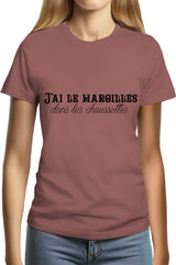 Tee-Shirt Femme J'ai le maroilles dans les chaussettes