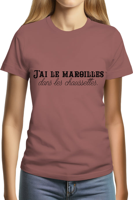 Tee-Shirt Femme J'ai le maroilles dans les chaussettes