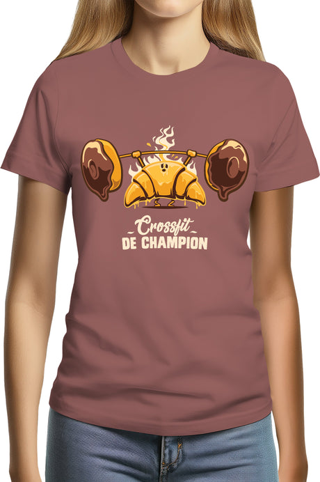 Tee-Shirt Femme Champion des petits dejeuners