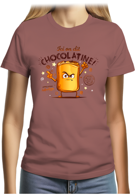 T-shirt Femme Ici on dit chocolatine !