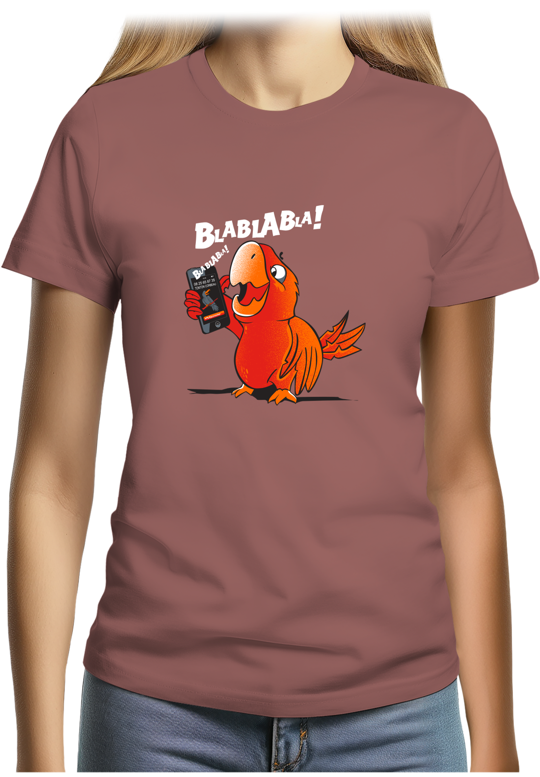 T-Shirt Femme Blablabla le Perroquet