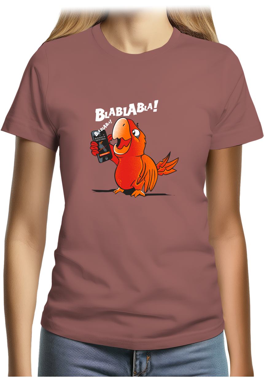 T-Shirt Femme Blablabla dit coco le Perroquet
