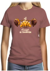 T-Shirt Femme Champion des petits déjeuners