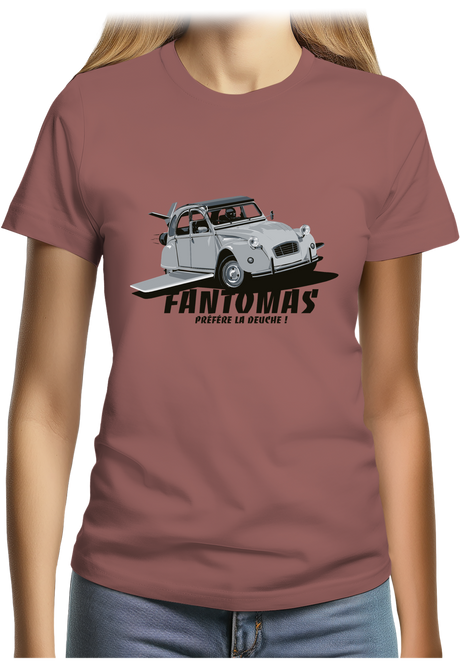 T-Shirt Femme Voiture 2CV de Fantomas
