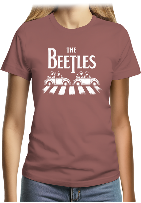 T-Shirt Femme The beetles, coccinelle qui traverse