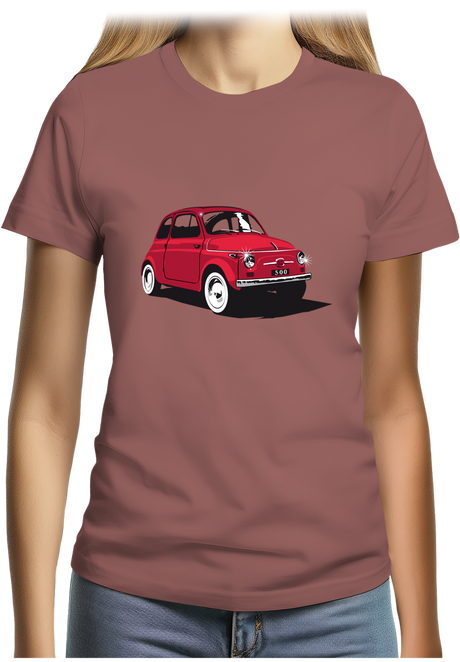 T-Shirt Femme Voiture Italienne 500 Luxe