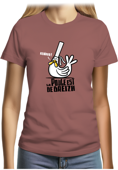 T-Shirt Femme La Poule Est De Breizh