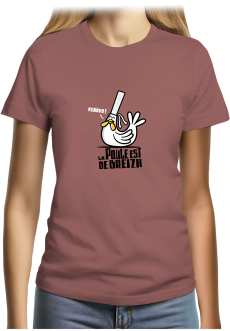 T-Shirt Femme La Poule Est De Breizh