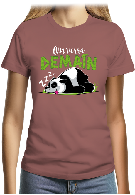 T-Shirt Femme On verra demain