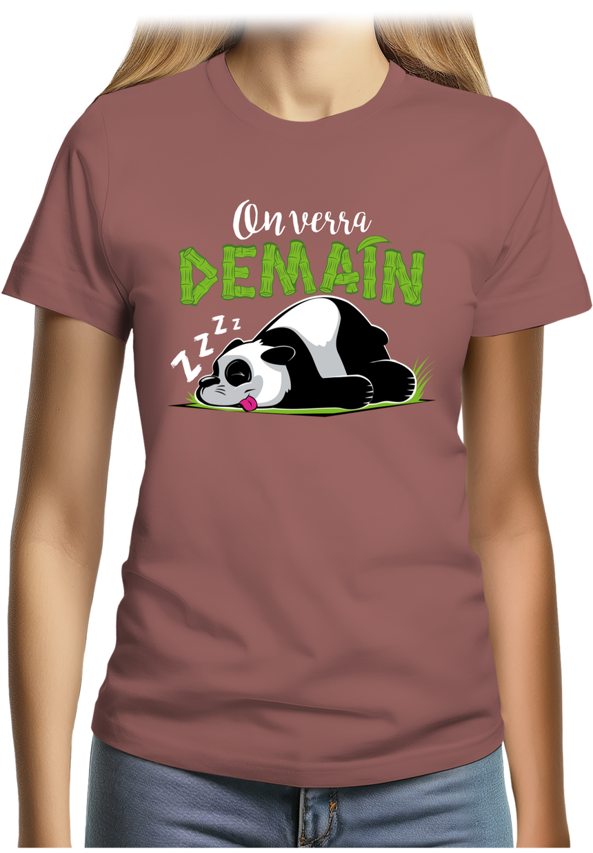 T-Shirt Femme On verra demain