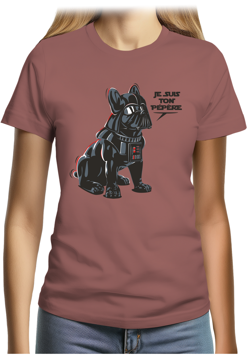 T-Shirt Femme Chien Je suis ton Pépère