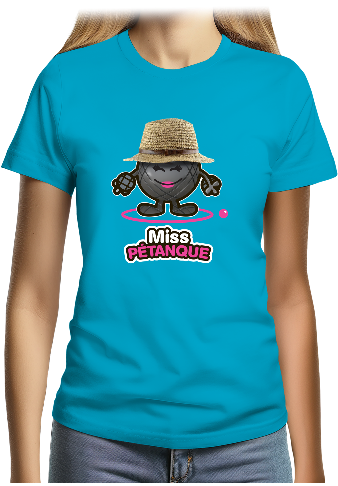 T-Shirt Femme Miss pétanque