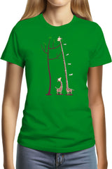 T-Shirt Femme Girafe dépliable