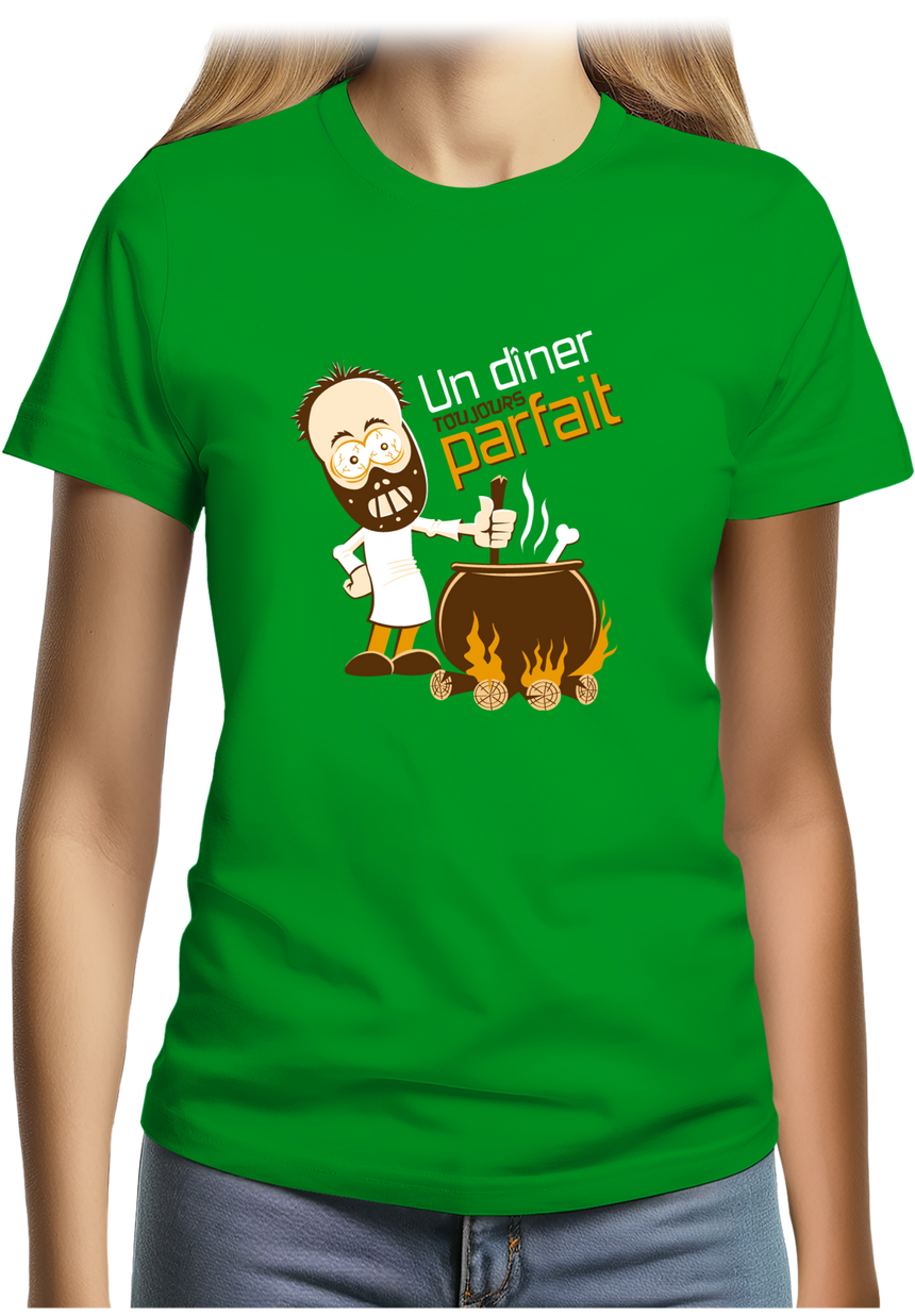T-Shirt Femme Un Diner Toujours Parfait